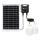 Aigostar - LED-aurinkovalaisin tunnistimella 2xLED/35W/12V 6000 mAh 6500K IP65 halkaisija 10 cm + kaukosäädin