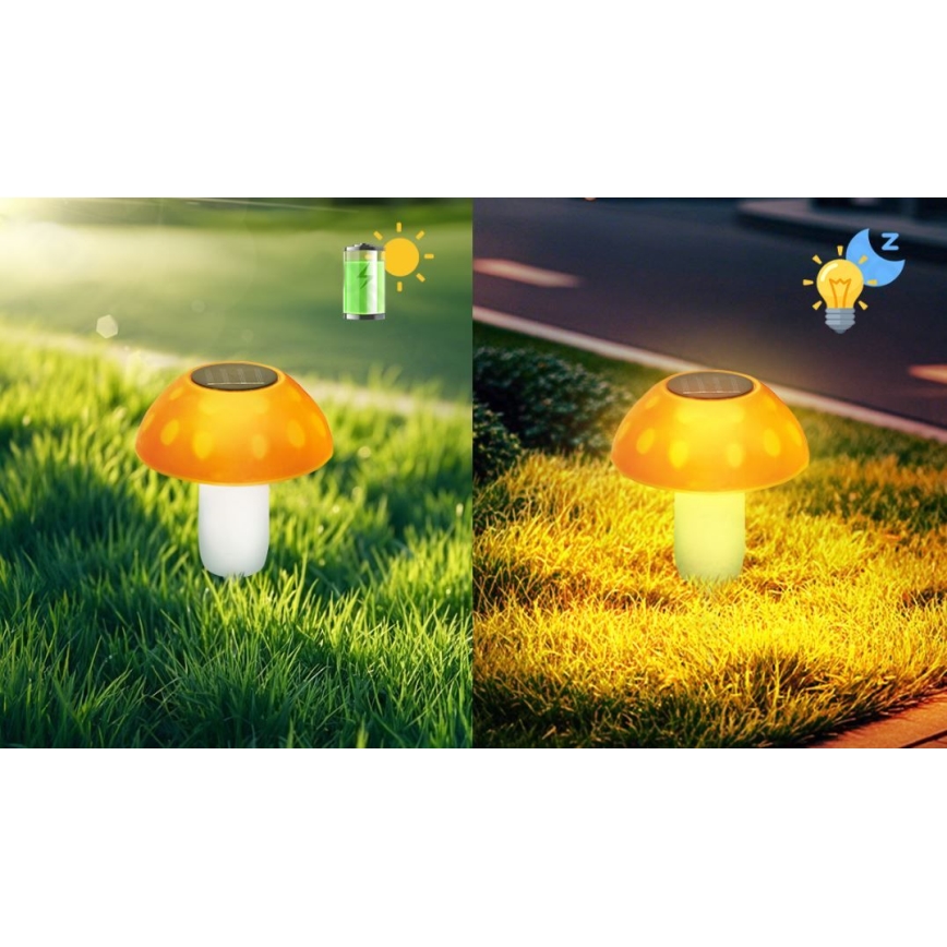 Aigostar - LED-aurinkovalaistus LED/0,024W/1,2V 200 mAh 2700K IP44 tatti