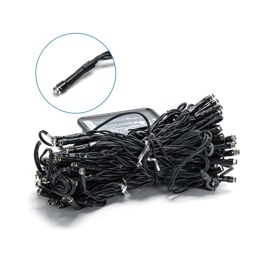 Aigostar - LED-aurinkovaloketju 100xLED/8 toimintoa 4x1m IP65 lämmin valkoinen 800 mAh
