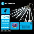 Aigostar - LED-aurinkovalosarja 384xLED/13m IP65 1200 mAh kylmänvalkoinen