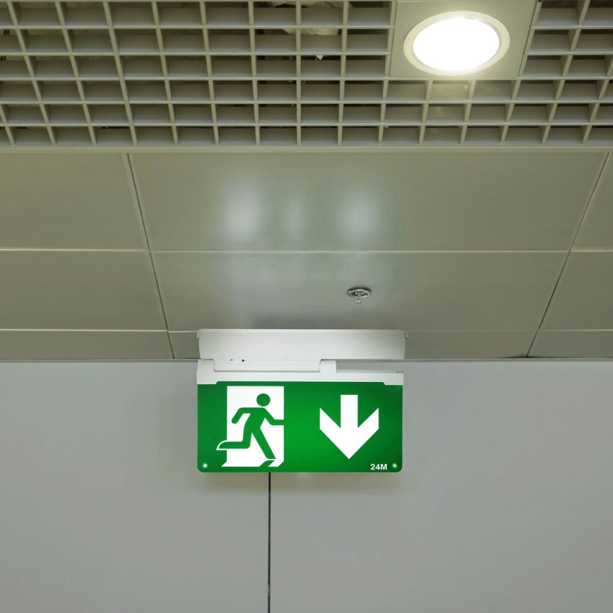 Aigostar - LED-hätävalo EMERGENCY EXIT LED/3,6W/230V 6500K 500mAh