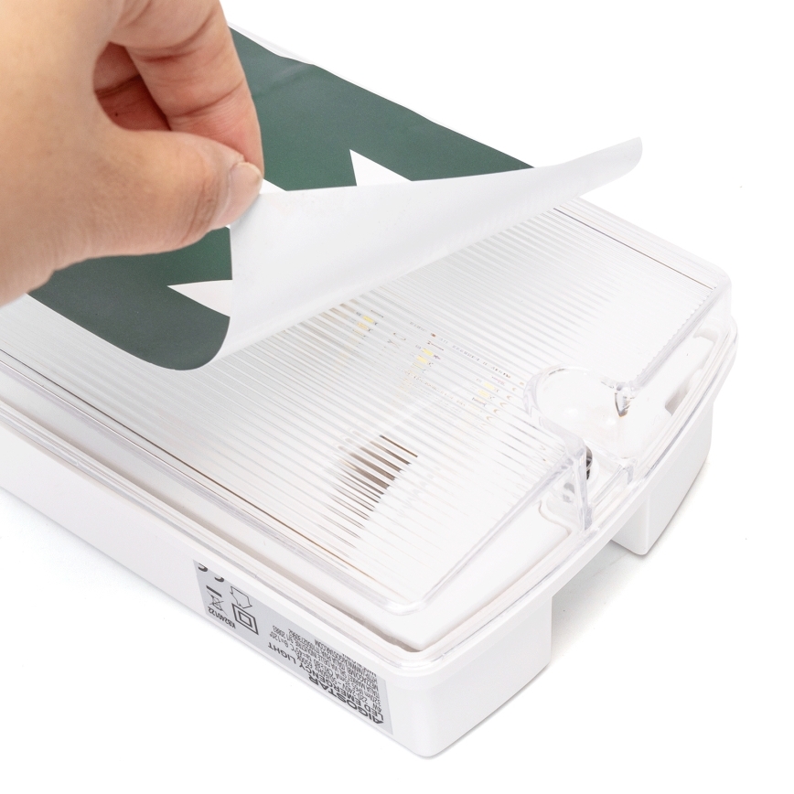 Aigostar - LED-hätävalo EMERGENCY EXIT LED/4W/230V IP65 6500K 600mAh