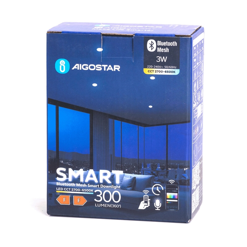 Aigostar - LED himmennettävä alasvalaisin MESH LED/3W/230V 2700-6500K valkoinen