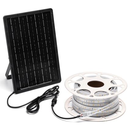 Aigostar - himmennettävä aurinkokäyttöinen LED-nauha LED/20W/3,2V 20 m 6500K IP65 + kaukosäädin