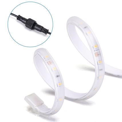 Aigostar - himmennettävä aurinkokäyttöinen LED-nauha LED/20W/3,2V 20 m 6500K IP65 + kaukosäädin
