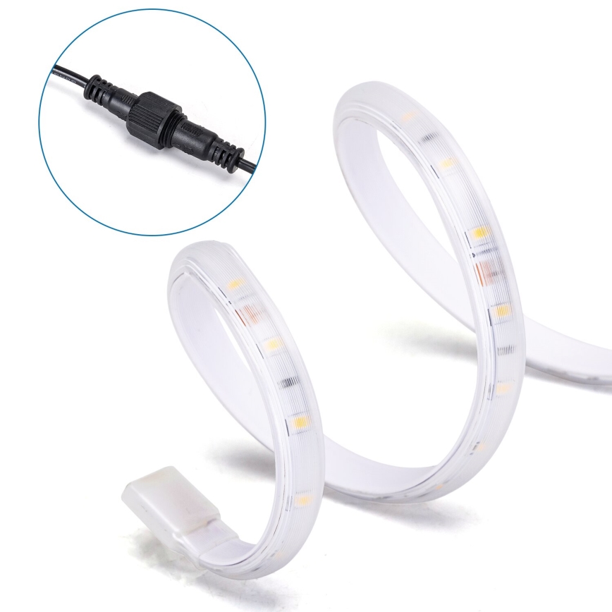 Aigostar - himmennettävä aurinkokäyttöinen LED-nauha LED/20W/3,2V 20 m 6500K IP65 + kaukosäädin