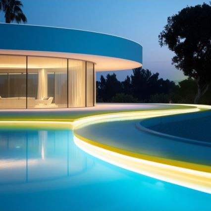 Aigostar - LED Himmennettävä aurinkokenno valonauha LED/1,6W/3,2V 3 m 1600 mAh 6500K IP65 + kauko-ohjaus