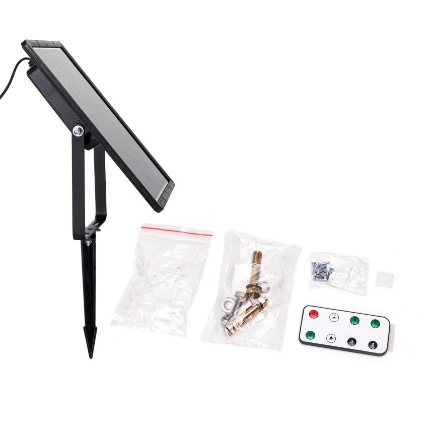 Aigostar - LED Himmennettävä aurinkokenno valonauha LED/10W/3,2V 10 m 6500K IP65 8000 mAh + kauko-ohjaus