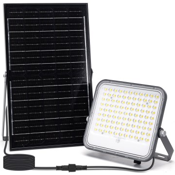 Aigostar - LED himmennettävä aurinkokohdevalo LED/150W/3,4V 3000/4000/6500K IP66 12000 mAh + kaukosäädin