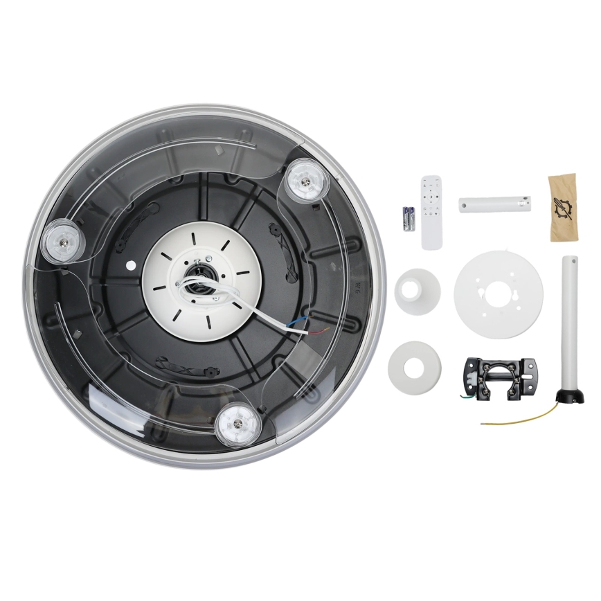 Aigostar - LED himmennettävä kattotuuletin LED/50W/230V 2700-6500K 106 cm valkoinen + kaukosäädin
