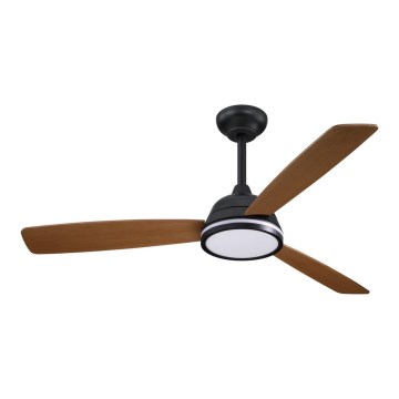 Aigostar - LED himmennettävä kattotuuletin LED/20W/230V 2700-6500K 132 cm ruskea + kaukosäädin