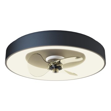 Aigostar - LED himmennettävä kattotuuletin LED/40W/230V 2700-6500K 48 cm + kaukosäädin musta