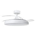 Aigostar - LED himmennettävä kattotuuletin LED/50W/230V 2700-6500K 106 cm valkoinen + kaukosäädin