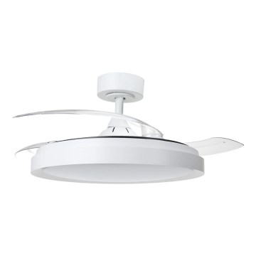 Aigostar - LED himmennettävä kattotuuletin LED/50W/230V 2700-6500K 106 cm valkoinen + kaukosäädin