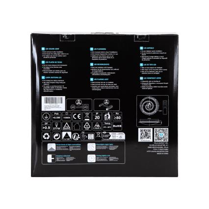 Aigostar - himmennettävä LED-kattovalaisin LED/60W/230V 2700–6500 K Ø 52,7 cm kromi + kaukosäädin