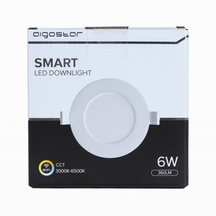 Aigostar - LED Himmennettävä kattovalo 6W/230V d. 11,5 cm Wi-Fi