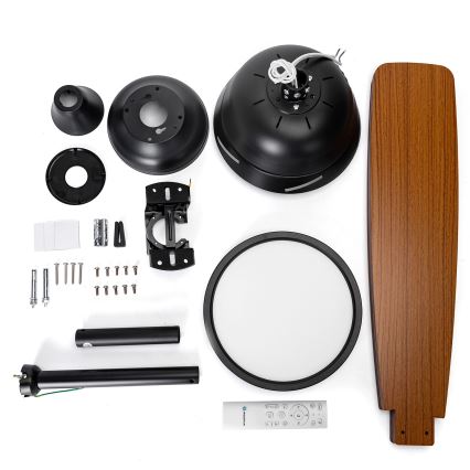 Aigostar - LED himmennettävä kattovalo LED/20W/230V 2700-6500K 132cm beige + kauko-ohjaus