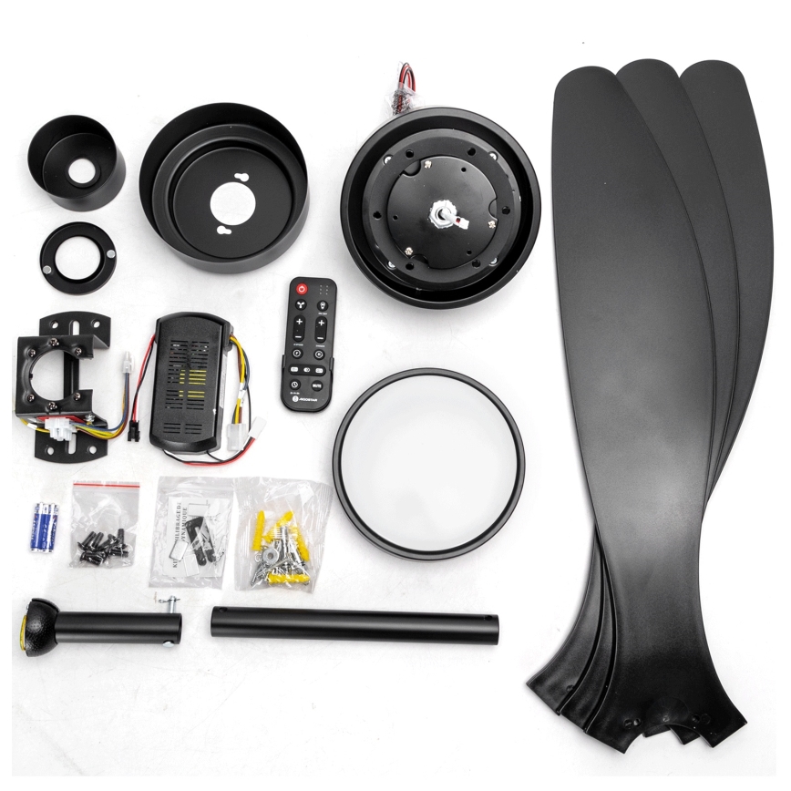 Aigostar - LED himmennettävä kattovalo LED/20W/230V 2700-6500K 132cm musta + kauko-ohjaus