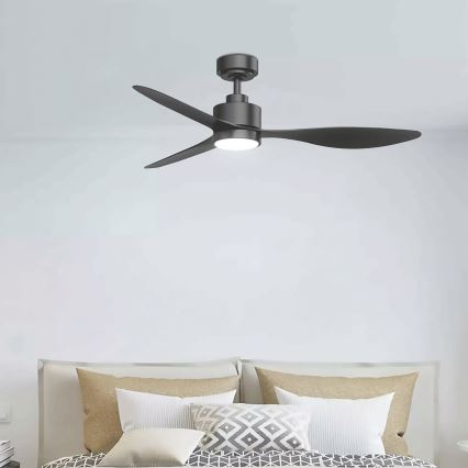 Aigostar - LED himmennettävä kattovalo LED/20W/230V 2700-6500K 132cm musta + kauko-ohjaus