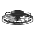 Aigostar - LED himmennettävä kattovalo LED/40W/230V 2700-6500K halkaisija 48 cm + kauko-ohjaus musta