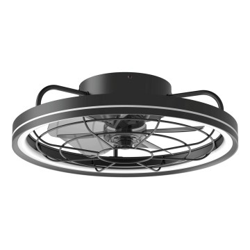 Aigostar - LED himmennettävä kattovalo LED/40W/230V 2700-6500K halkaisija 48 cm + kauko-ohjaus musta