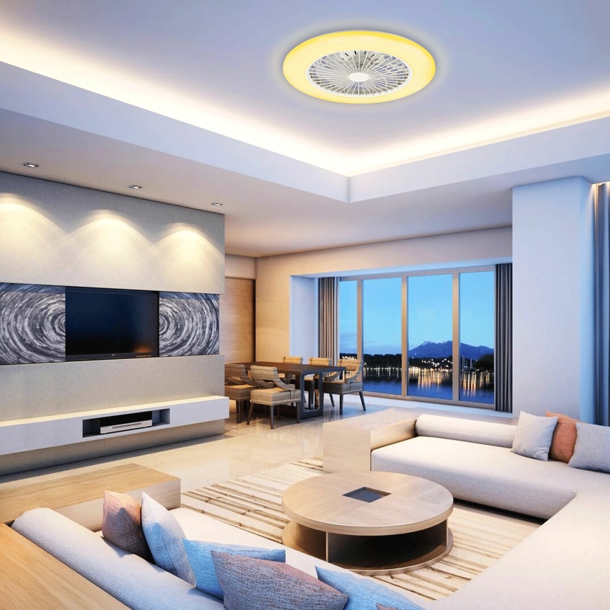 Aigostar - LED himmennettävä kattovalo LED/40W/230V 2700-6500K halkaisija 49 cm + kauko-ohjaus valkoinen