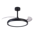 Aigostar - LED himmennettävä kattovalo LED/50W/230V 2700-6500K 106cm musta + kauko-ohjaus