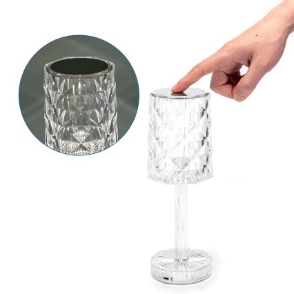 Aigostar - LED himmennettävä ladattava pöytävalaisin LED/1W/5V 2700/4000/6500K 1800mAh 26 cm