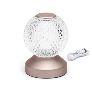 Aigostar - LED himmennettävä ladattava pöytävalaisin LED/1W/5V 2700/4000/6500K 1800mAh 13,5 cm