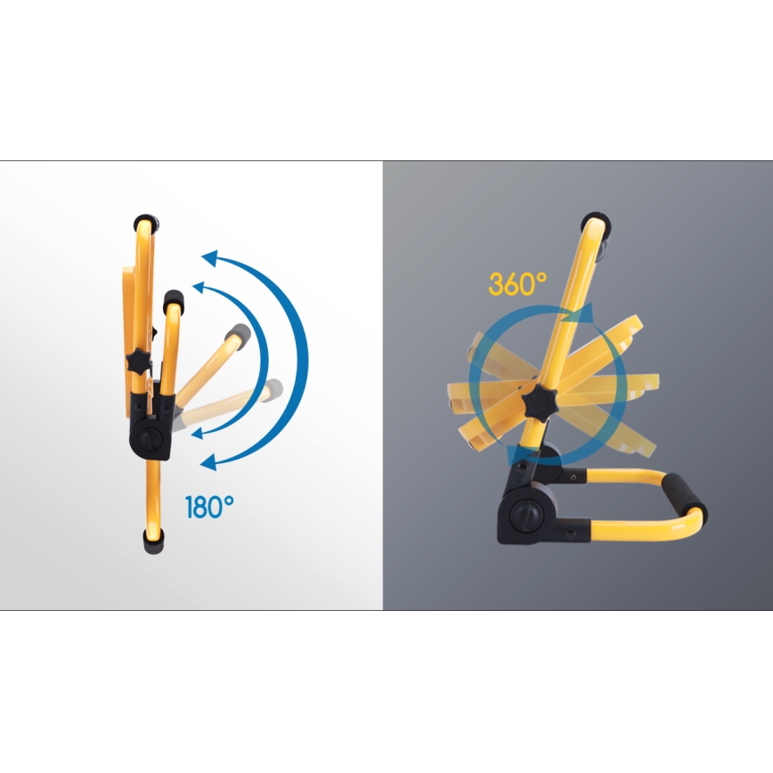 Aigostar - LED himmennettävä ladattava työvalo LED/100W/5V 6500K IP65 15000 mAh