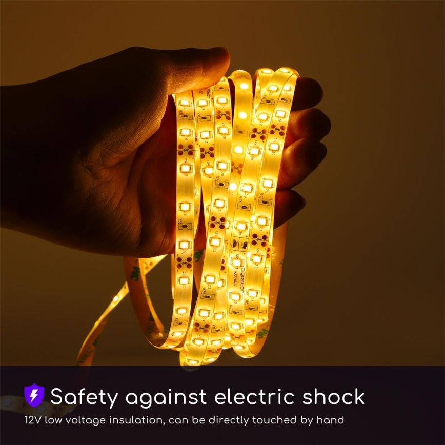 Aigostar - LED Himmennettävä nauha ulkokäyttöön 5m LED/18W/12/230V 3000K IP65