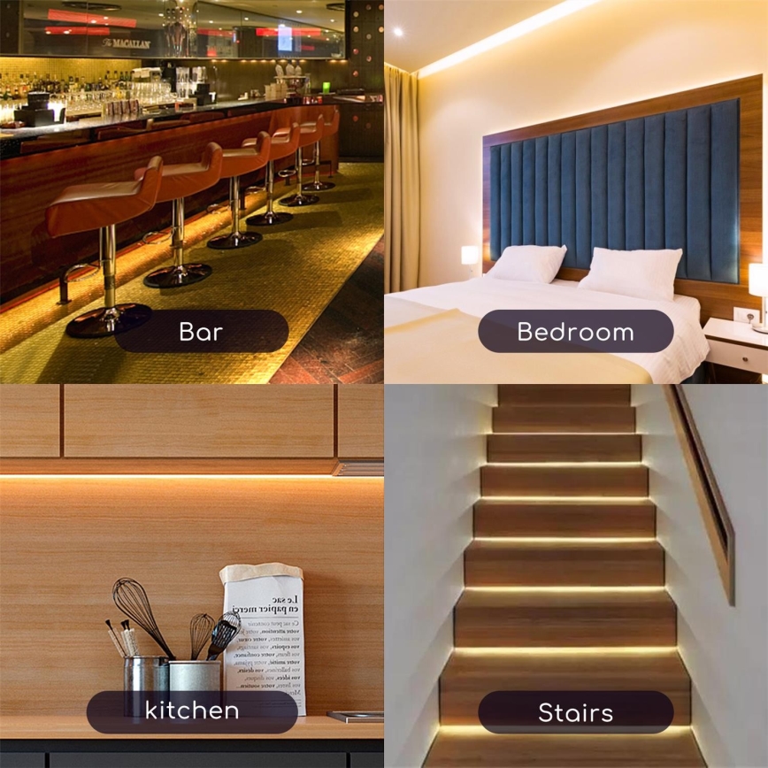 Aigostar - LED Himmennettävä nauha ulkokäyttöön 5m LED/18W/12/230V 3000K IP65