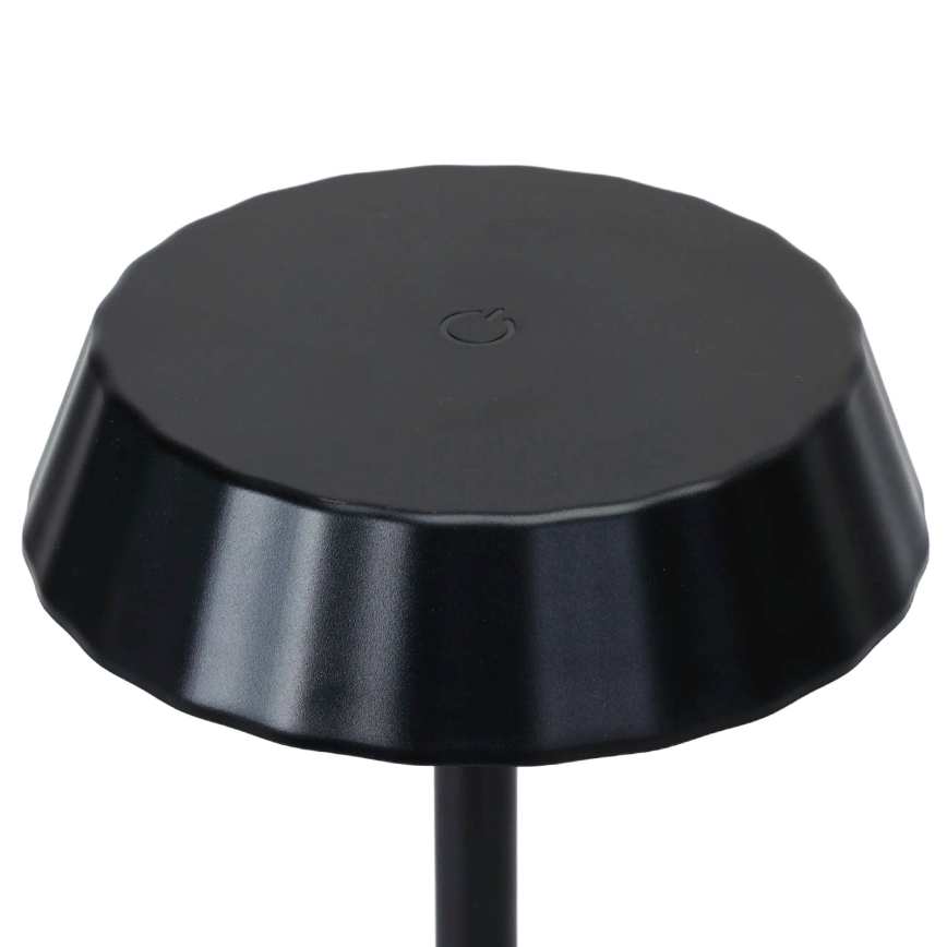 Aigostar - LED Himennettävä pöytälamppu AMBIENT LED/2,4W/5V 3000-6500K musta 2000 mAh