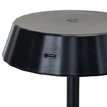 Aigostar - LED Himennettävä pöytälamppu AMBIENT LED/2,4W/5V 3000-6500K musta 2000 mAh