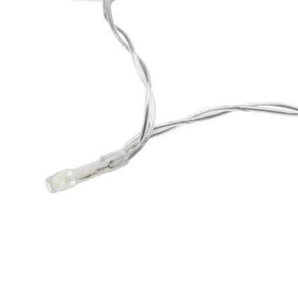 Aigostar - LED himmennettävä ulkokäyttöön jouluköynnös liiketunnistimella 100xLED/3xAA 12m kylmänvalkoinen + kaukosäädin