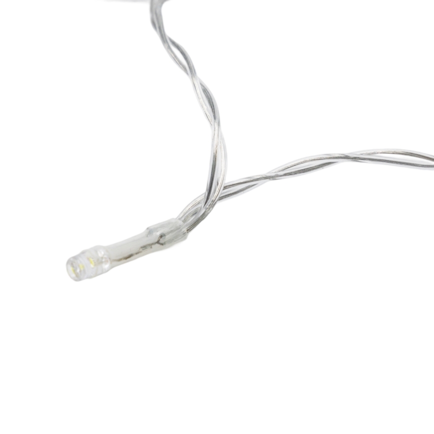 Aigostar - LED himmennettävä ulkokäyttöön jouluköynnös liiketunnistimella 100xLED/3xAA 12m kylmänvalkoinen + kaukosäädin