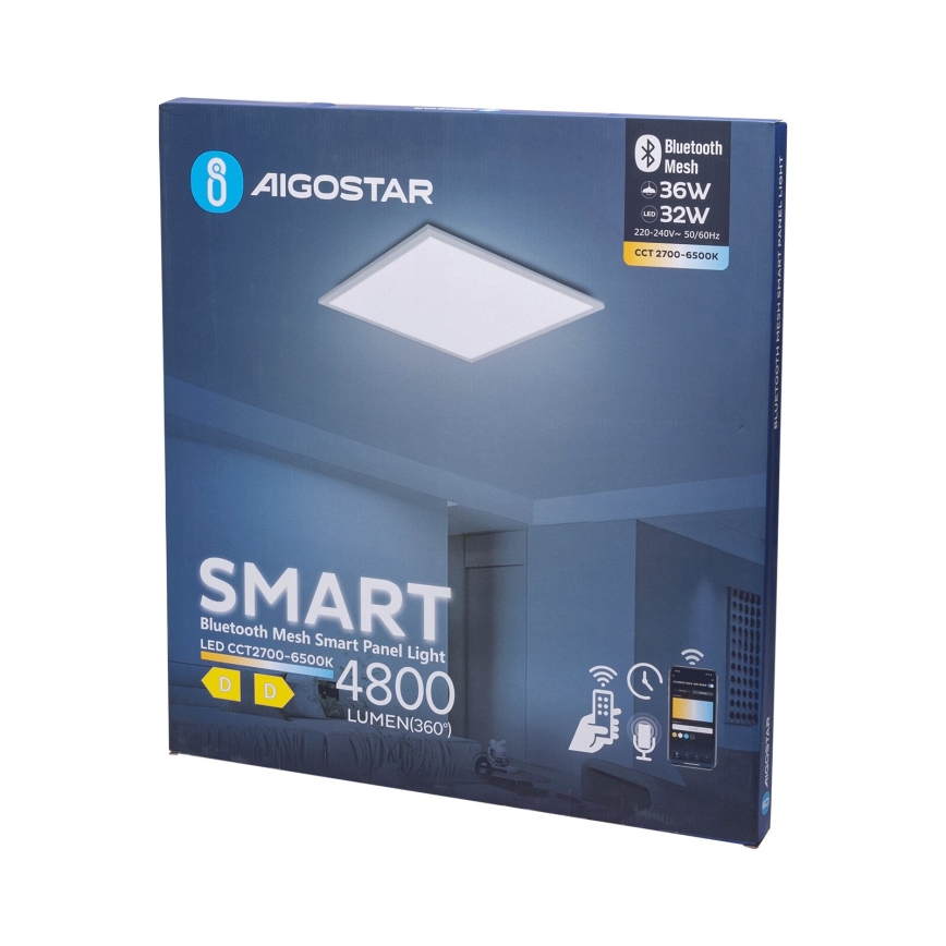 Aigostar - LED Himmennettävä upotettava paneeli MESH LED/36W/230V 2700-6500K 60x60 cm