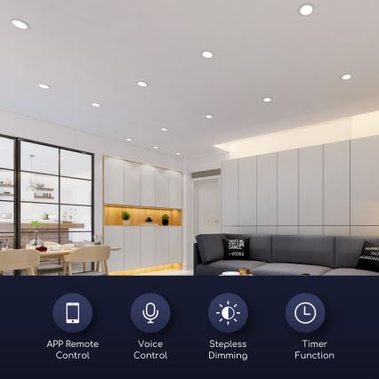 Aigostar - LED Himmennettävä upotettava valo LED/18W/230V Wi-Fi