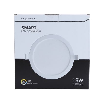 Aigostar - LED Himmennettävä upotettava valo LED/18W/230V Wi-Fi