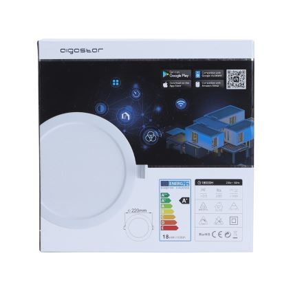 Aigostar - LED Himmennettävä upotettava valo LED/18W/230V Wi-Fi