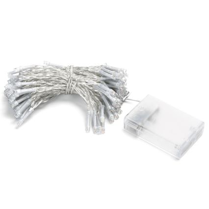 Aigostar - LED-jouluketju 100xLED/3xAA 10,3m monivärinen