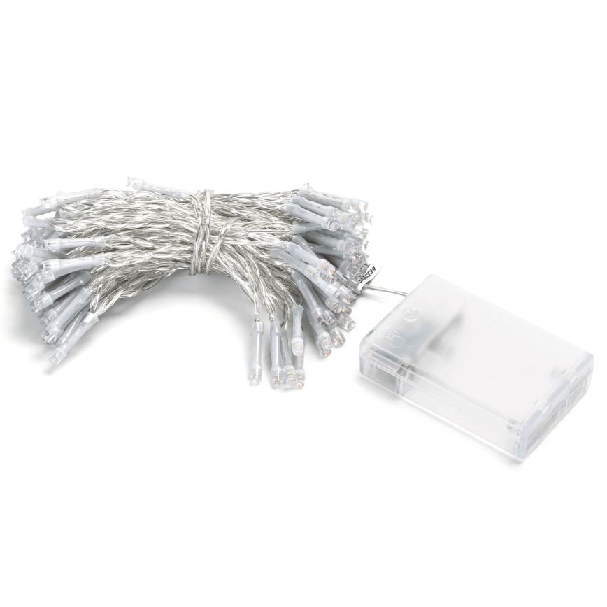 Aigostar - LED-jouluketju 100xLED/3xAA 10,3m monivärinen