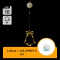 Aigostar - LED-joulukoriste LED/3xAAA bell 18cm