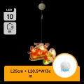 Aigostar - LED-joulukoriste LED/3xAAA Jouluinen lentokone 17cm