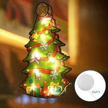 Aigostar - LED Joulukoriste LED/3xAAA kuusi 15 cm
