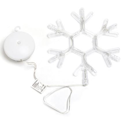 Aigostar - LED-joulukoriste LED/3xAAA lämpimänvalkoinen lumihiutale 19cm