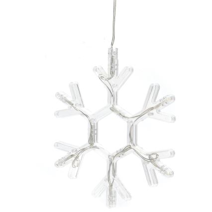 Aigostar - LED-joulukoriste LED/3xAAA lämpimänvalkoinen lumihiutale 19cm