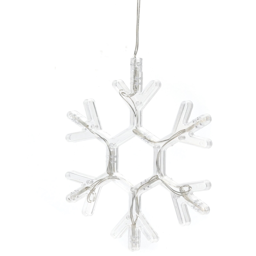 Aigostar - LED-joulukoriste LED/3xAAA lämpimänvalkoinen lumihiutale 19cm