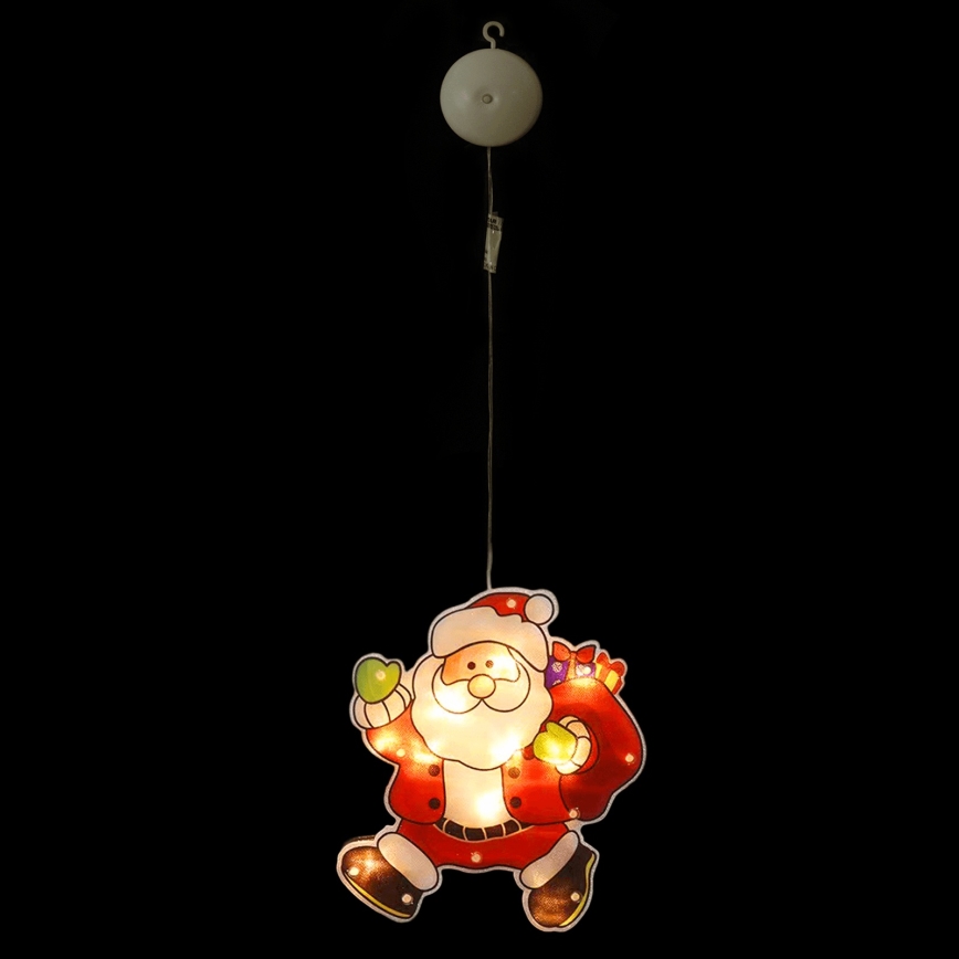 Aigostar - LED-joulukoriste LED/3xAAA Santa 20cm