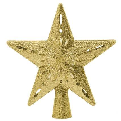 Aigostar - LED-jouluprojektori lumihiutaleilla LED/5W/230V kylmänvalkoinen kultainen tähti
